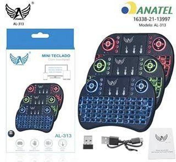 Imagem de Mini Teclado Sem Fio luminoso  Ltomex - Altomex