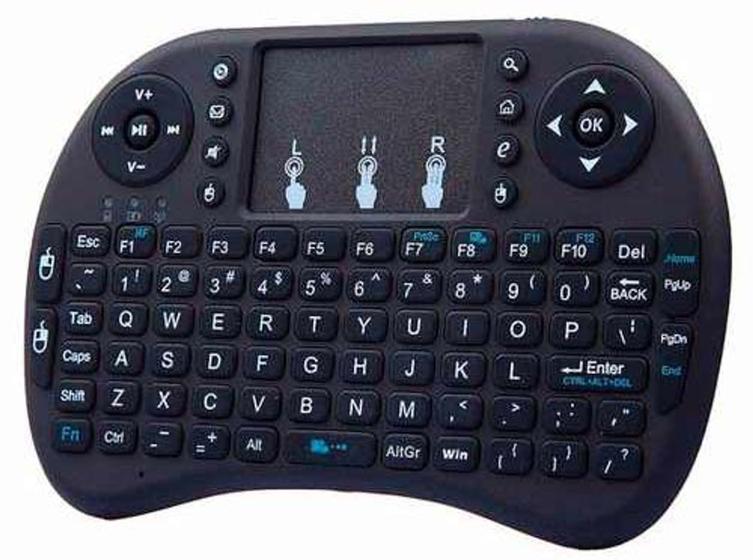 Imagem de Mini teclado smart wireless keyboard iluminado recarregável sem fio