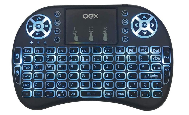 Imagem de Mini Teclado Wireless Com Touch Ck103 Preto - Oex