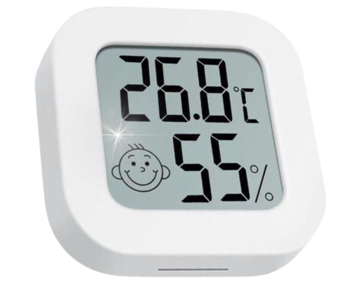 Imagem de Mini Termômetro Higrômetro Digital para Controle de Umidade e Temperatura Ambiente Geladeira Culinário Adega