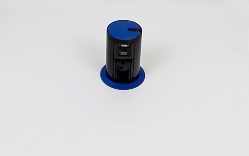 Imagem de Mini totem automatico 1tom 10a+2usb- azul/ preto