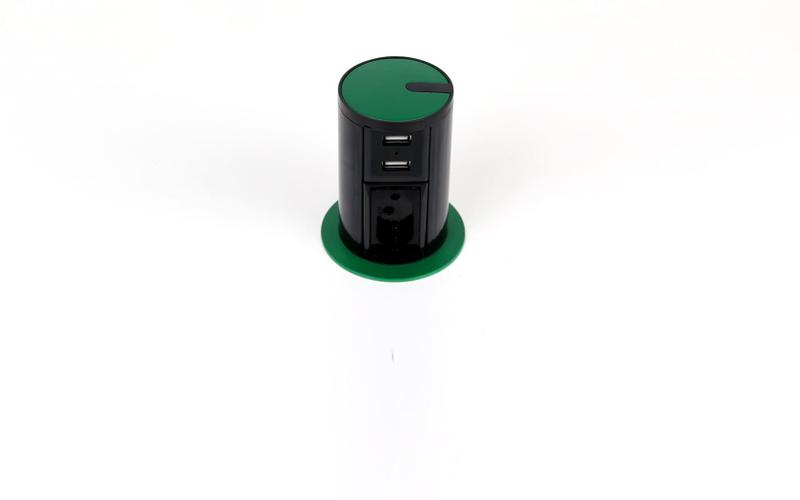 Imagem de Mini totem automatico 1tom 10a+2usb- ultra verde/ preto