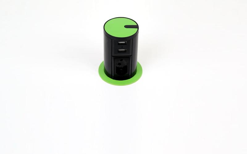 Imagem de Mini totem automatico 1tom 10a+2usb- verde claro/ preto