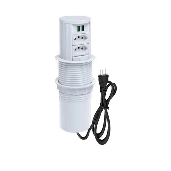 Imagem de Mini Totem Mesa Manual 2nbr20a + 2usb Qm12056 QTMOV