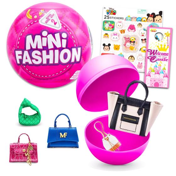 Imagem de Mini Toys Zuru 5 Surprise Mini Brands Fashion Mystery Set - Surprise Mini Fashion Toys Mystery Bundle com adesivos Shopkins e muito mais (Mini Brands Fashion Series)