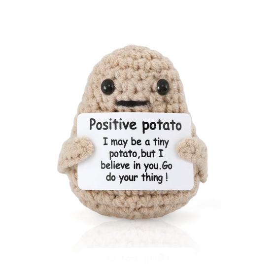 Imagem de Mini Tricô KINBOM Engraçado - Batata Positiva com Cartões Inspiradores