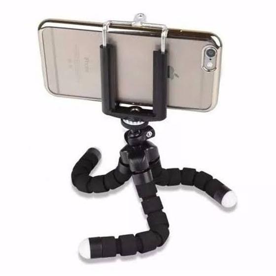 Imagem de Mini tripe articulável flexível para câmeras celulares 