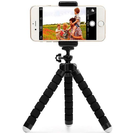 Imagem de Mini Tripé De Mesa Suporte Flexível Para Celular Câmera 360