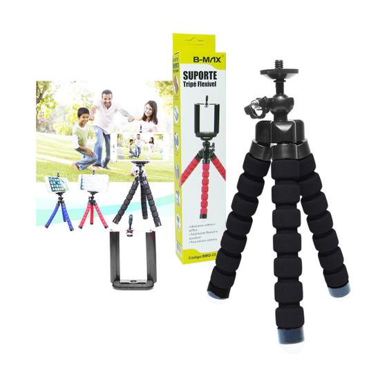 Imagem de Mini Tripé Flexível Almofadado Com Suporte Para Smartphone