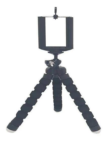 Mini Tripé Flexível Com Suporte Para Celular - TEEM Menor preço em Mini Tripé Flexível Com Suporte Para Celular - TEEM