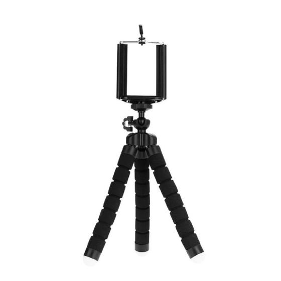 Imagem de Mini Tripé Flexível Suporte Ajustável Universal Celular Câmera
