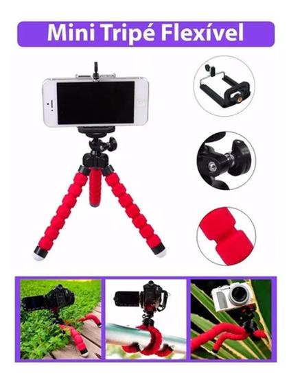 Imagem de Mini Tripé Flexível Suporte Celular Go Pro Cameras otima qualidade e resistência.