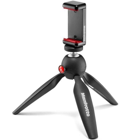 Imagem de Mini Tripé Manfrotto Mkpixiclamp-Bk Para Câmeras E Celulares