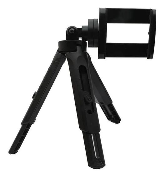 Imagem de Mini Tripé P/ Celular E Câmera Rotação 360 Graus Resistente