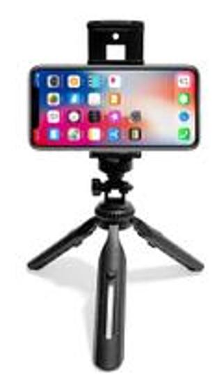 Imagem de Mini Tripe Para Celular Camera Ajustável Regulagem 360 Graus - It Blue