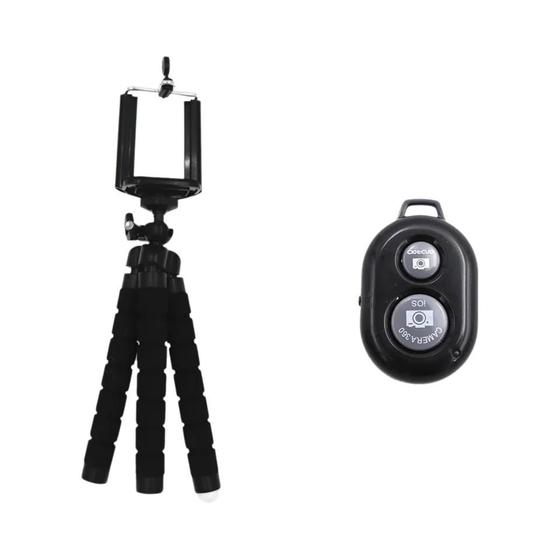 Imagem de Mini Tripé Universal Flexível Tipo Polvo Para Celular, Suporte De Clipe Para Câmera De Celular,