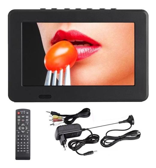 Imagem de Mini Tv Digital Monitor Portátil 7 Polegadas Led Hd Usb Av