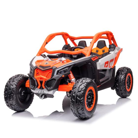 Imagem de Mini Utv Quadriciclo Elétrico Infantil 24v MP3 USB SD Importway Laranja Licenciado Can Am Maverick