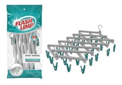 Imagem de Mini Varal Extensível Com 29 Prendedores Flash Limp Lav3802