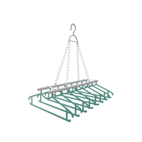 Imagem de Mini Varal Para Camisas c/ 08 Cabides - FlashLimp
