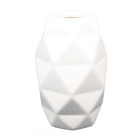 Imagem de Mini vaso de ceramica  branco 7,5cm x 7,5cm x 12cm
