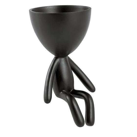 Imagem de Mini Vaso Decorativo Poliresina Moove Preto