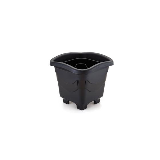 Imagem de Mini Vaso Quadrado Preto 0,55Lts Injeplastec