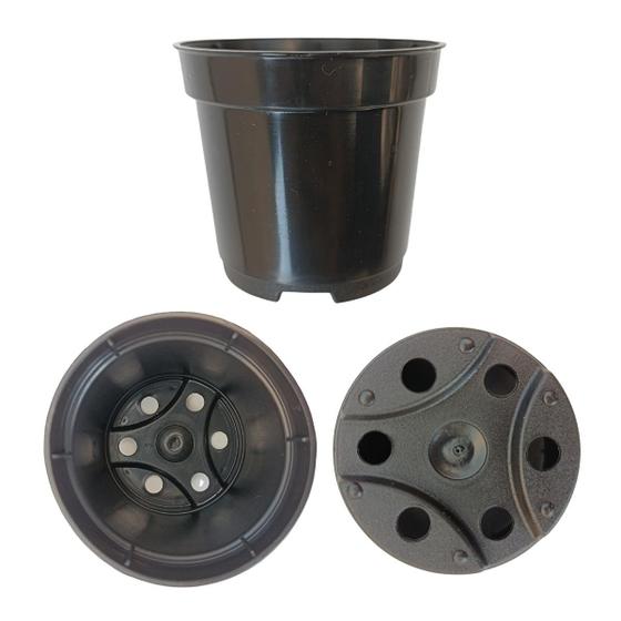 Imagem de Mini vasos pote 6 preto 100 unidades para mini suculentas cactos lembrancinha fazer mudas de suculentas plantas geral