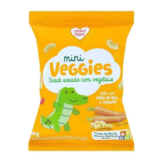 Imagem de Mini Veggies Snack 18G Grão De Bico E Cenoura Nhamimami