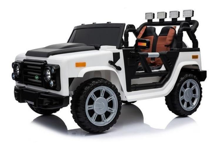 Imagem de Mini Veiculo Elétrico Jipe Off Road 4X4 Branco Som E Luz 643