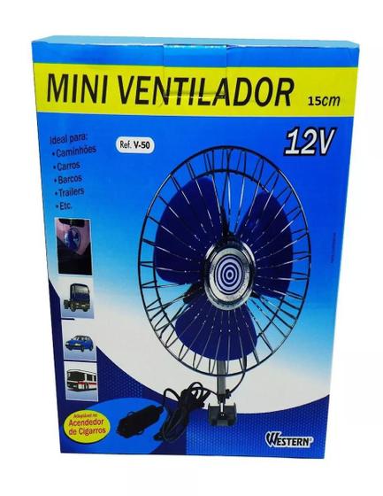 Imagem de Mini ventilador automóveis - Western V-50