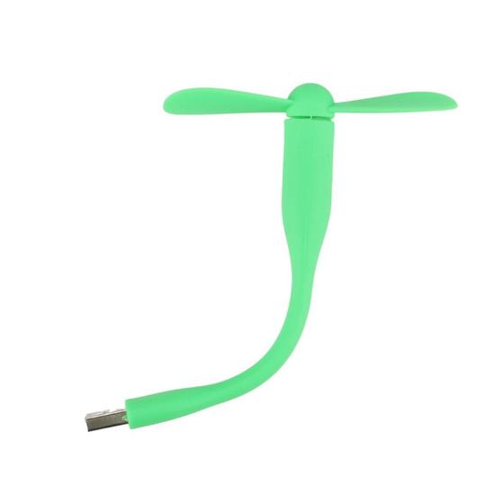 Imagem de Mini Ventilador Bendable USB Portátil Flexível Verde Claro