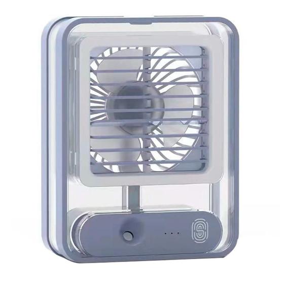 Imagem de Mini Ventilador Climatizador Névoa Agua Oscilante Portátil