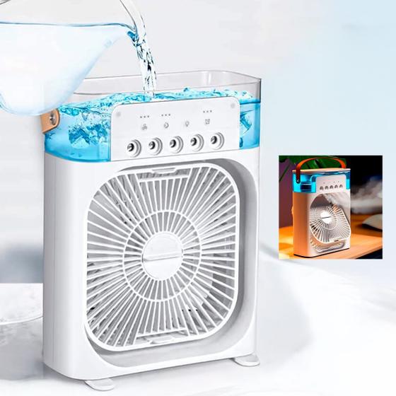 Imagem de Mini Ventilador Climatizador Portátil Ar Mais Refrescante