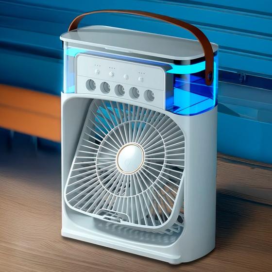 Imagem de Mini Ventilador Climatizador Portátil Melhorar Conforto