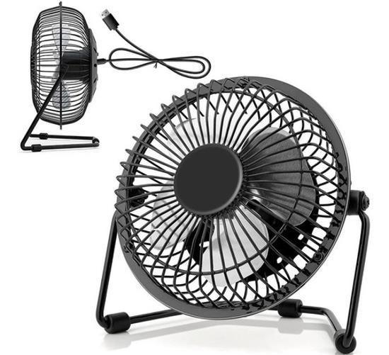 Imagem de Mini Ventilador De Mesa Usb Portátil Ferro Silencioso Not Pc