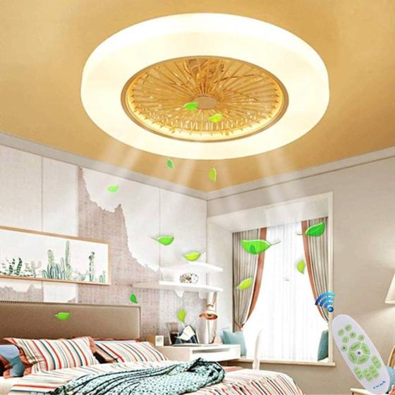 Mini Ventilador de Teto para Escritório com Luminária Integrada Menor preço em Mini Ventilador de Teto para Escritório com Luminária Integrada