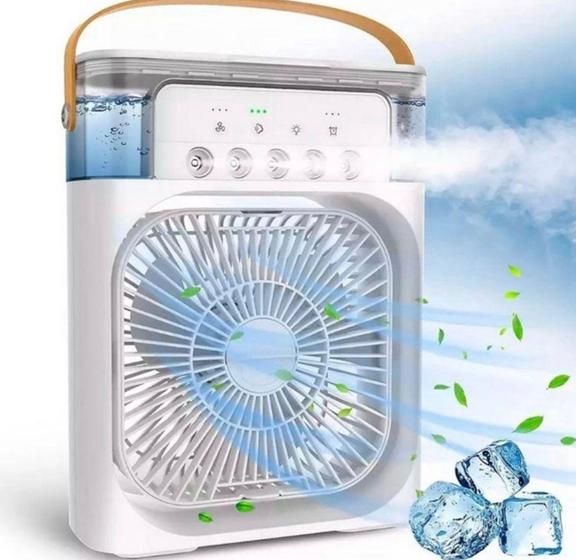 Imagem de Mini Ventilador E Climatizador De Ar Com Reservatório Para Água E Gelo
