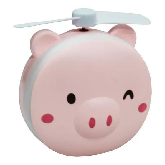 Imagem de Mini Ventilador Espelho Portátil Led Usb Fan Rosa