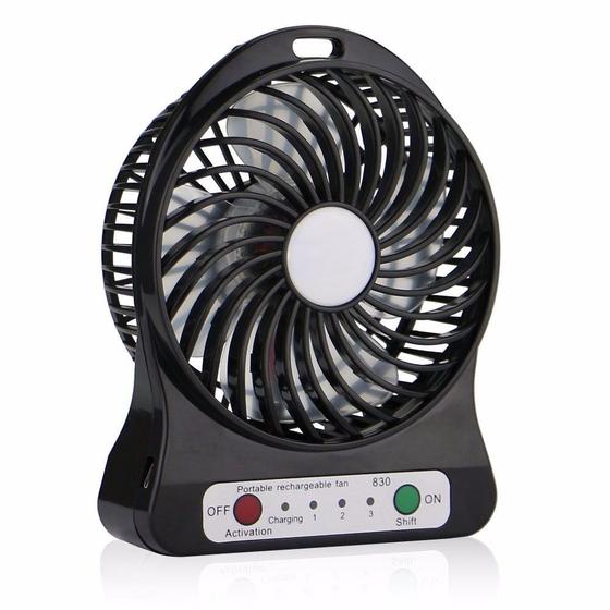 Mini Ventilador Portátil Bateria Recarregável 3 Velocidades Menor preço em Mini Ventilador Portátil Bateria Recarregável 3 Velocidades