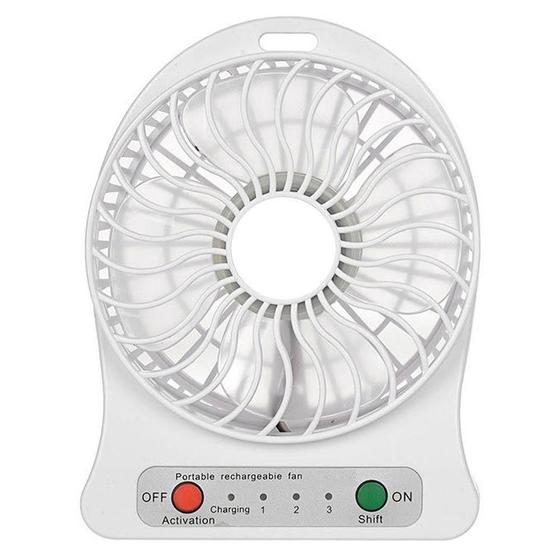 Imagem de Mini Ventilador Portatil Bateria Recarregável 3 Velocidades