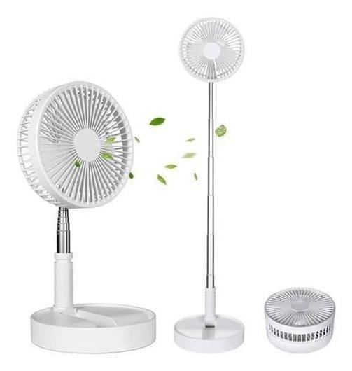 Imagem de Mini Ventilador Portátil Dobrável Retrátil Usb Branco