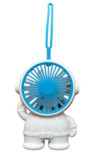 Imagem de Mini Ventilador Portátil Mão E Mesa Usb Recarregável Astronauta Fofo Infantil com Alça