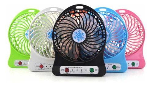 Imagem de Mini Ventilador Portátil USB Recarregável 3 Velocidades