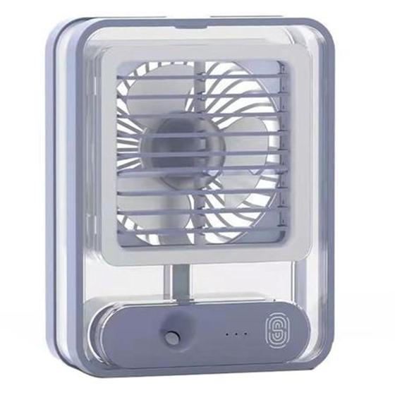 Imagem de Mini Ventilador Umidificador Portatil Recarregavel Com Led