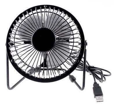 Imagem de Mini Ventilador USB Potente Silencioso Compacto Portatil Computador Notebook Calor Preto (0492)