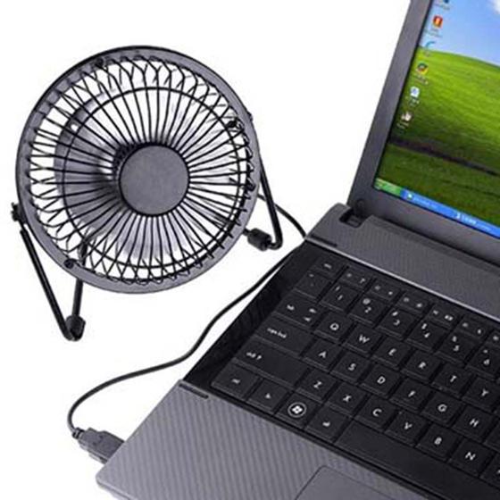 Mini Ventilador USB Potente Silencioso Portatil Notebook Computador Preto Menor preço em Mini Ventilador USB Potente Silencioso Portatil Notebook Computador Preto