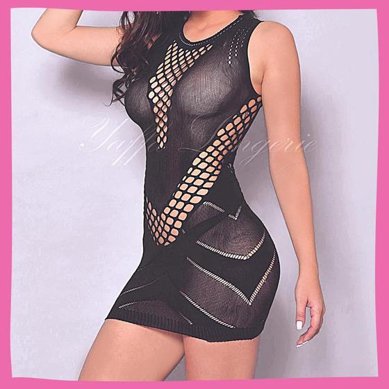 Imagem de Mini vestido -  cor preto - Yaffa