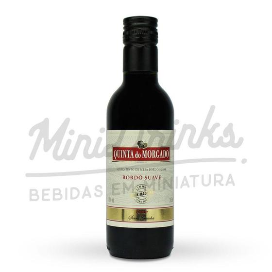 Imagem de Mini Vinho Tinto de Mesa Quinta do Morgado Bordô Suave 245ml