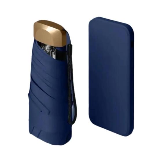Imagem de Mini Vinil Folding Pocket Umbrella, Proteção UV Ultravioleta, Sombra Do Sol, Pequeno Cápsula Parasol